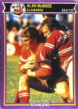 1987 Scanlens Rugby League #60 Alan McIndoe Front